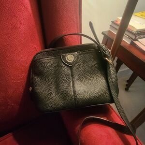 Anne Klein Black Leather Crossbody